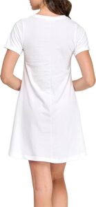 Women's Activewear Organic Cotton T-Shirt Dress (100% GOTS-certified organic cotton