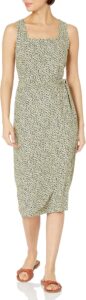 Goodthreads Women's Faux Wrap Fluid Twill Dress - betrendyfashion.com