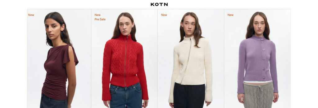 KOTN sustainable woman's work-wear header - betrendyfashion.com