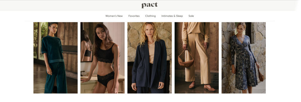PACT sustainable woman's work-wear header - betrendyfashion.com