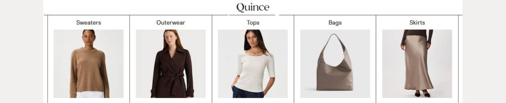 Quince sustainable woman's work-wear header - betrendyfashion.com