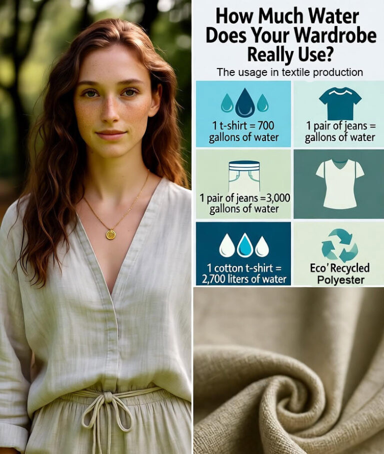 How Much Water Does Your Wardrobe Really Use infographic - betrendyfashion.com
